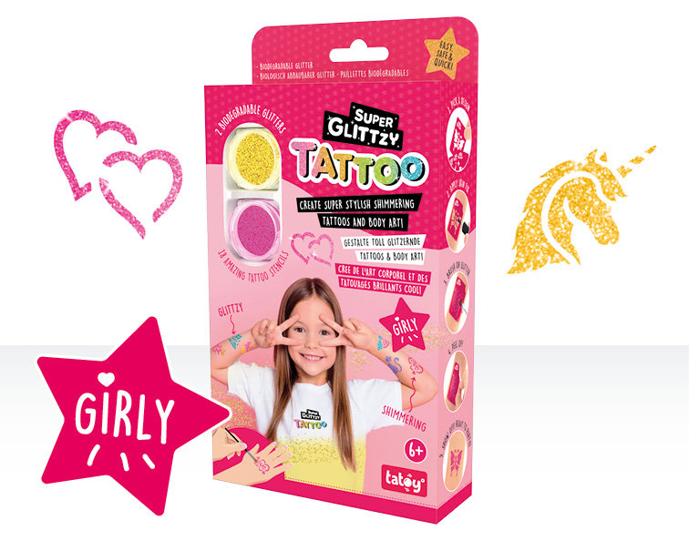 tatoy® Super Glittzy Tattoo-Set „GIRLY“