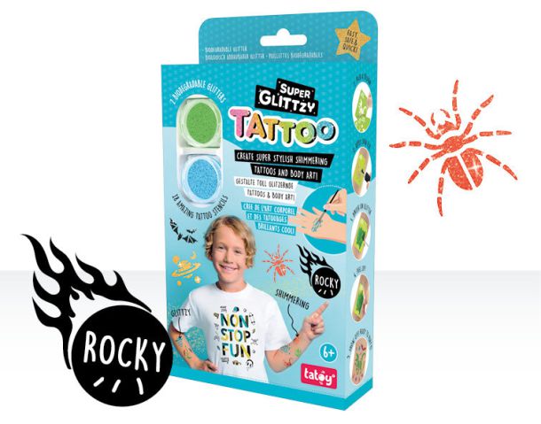 tatoy® Super Glittzy Tattoo-Set „ROCKY“